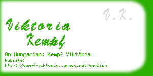 viktoria kempf business card